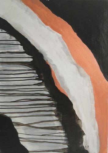 Acryl Bild "Schneller Fluss"              50cm x 70cm x 2cm von Irene Schlik, Malerei kaufen auf Singulart
