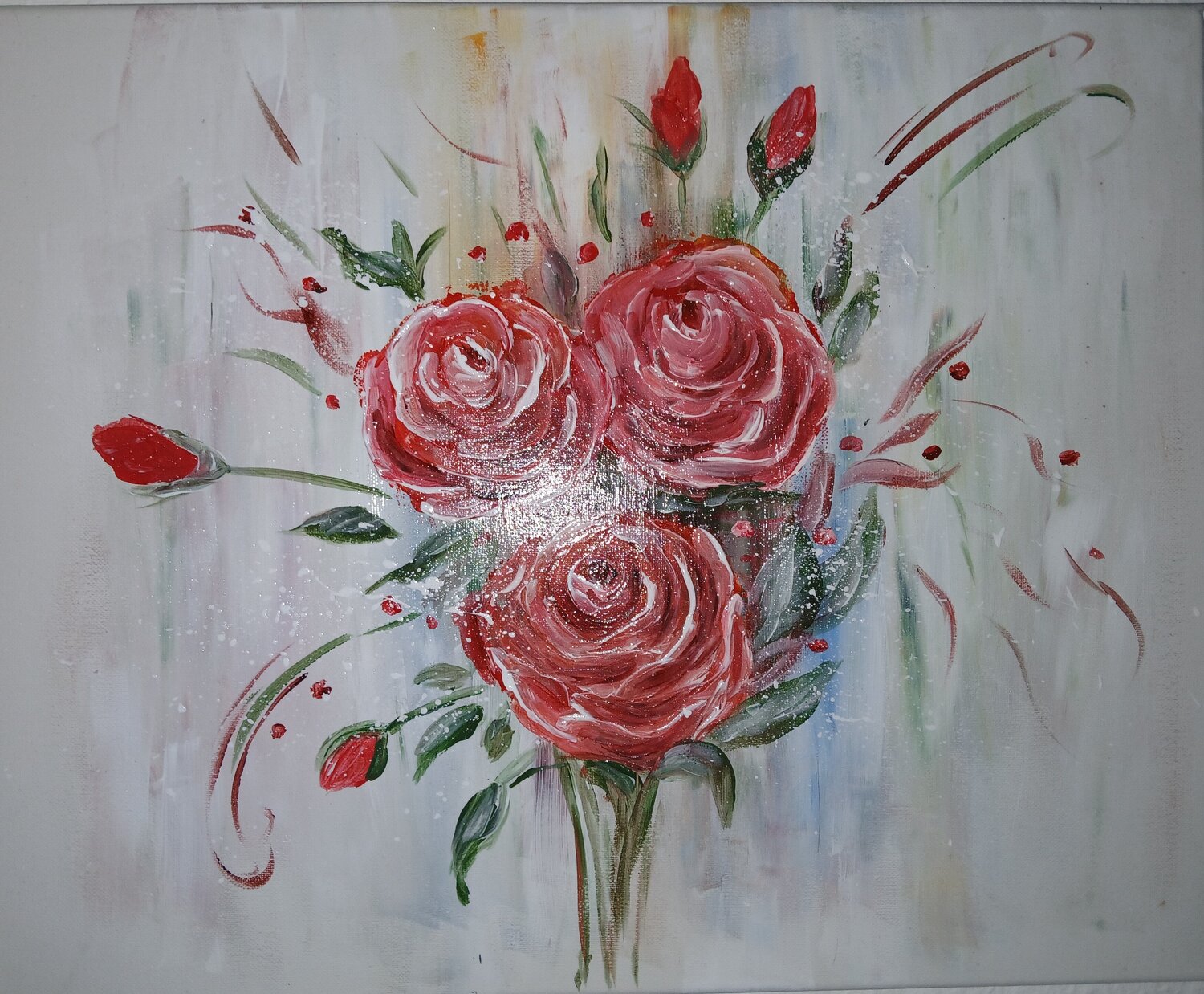 Acryl Bild "Rosen" Irene Schlik