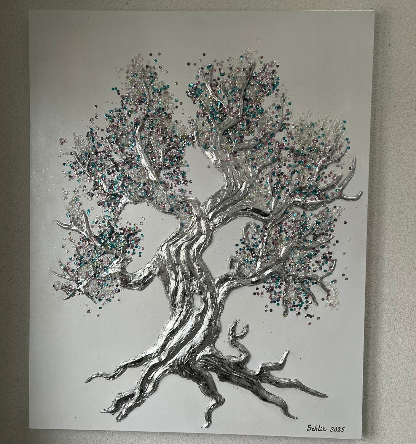 Acryl Bild XXL Struktur "Der Baum" Irene Schlik