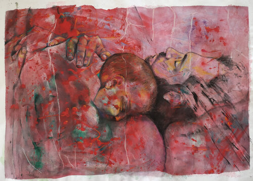 IL PADRE E IL FIGLIO - I de Sadik Mottola, Pintura a la venta en Singulart