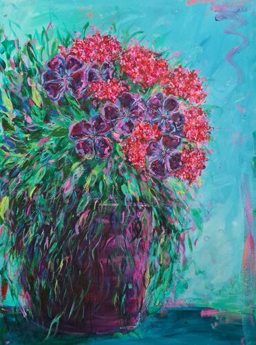 Flower Pot par Dawn Underwood, Peinture en vente sur Singulart