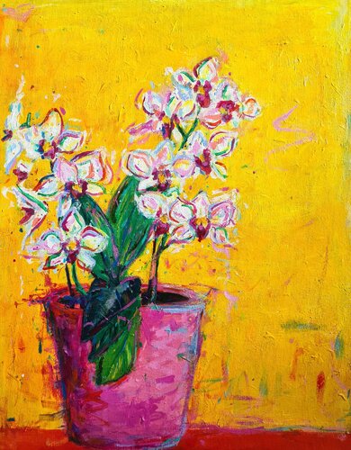 Orchids par Dawn Underwood, Peinture en vente sur Singulart