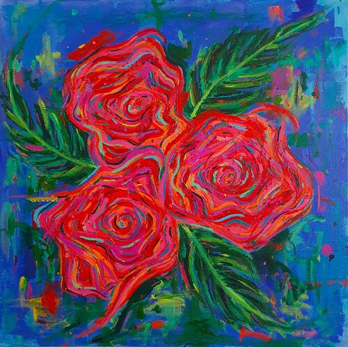 Roses par Dawn Underwood, Peinture en vente sur Singulart