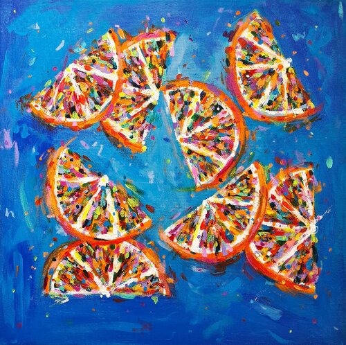 Orange Slices par Dawn Underwood, Peinture en vente sur Singulart