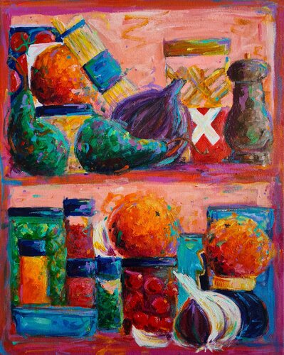 Kitchen Cupboard par Dawn Underwood, Peinture en vente sur Singulart