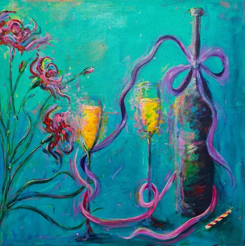 Birthday Party par Dawn Underwood, Peinture en vente sur Singulart