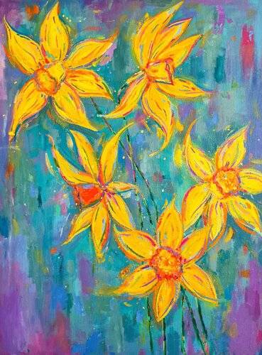 Daffodils de Dawn Underwood, Pintura a la venta en Singulart