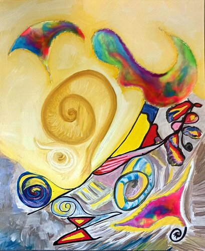 Créativité di laetitia GUADAGNA ASCIAK, Pittura in vendita su Singulart