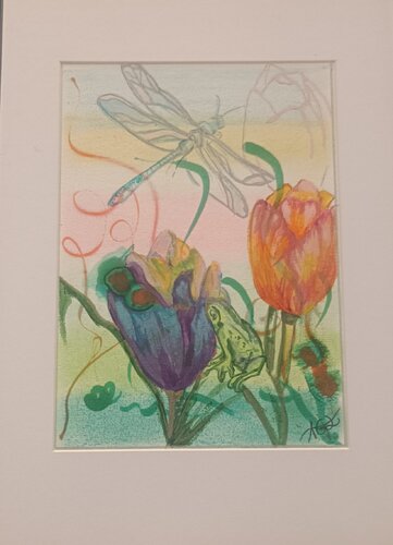 Tulipe par laetitia GUADAGNA ASCIAK, Dessin en vente sur Singulart