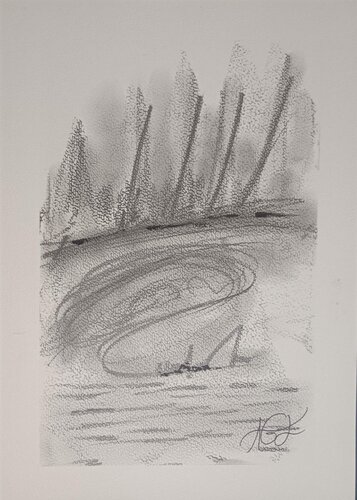 Paysage de laetitia GUADAGNA ASCIAK, Dibujo a la venta en Singulart