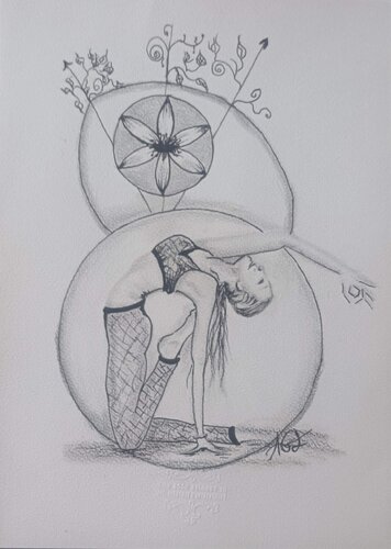 Yoga by laetitia GUADAGNA ASCIAK, Drawing for Sale on Singulart