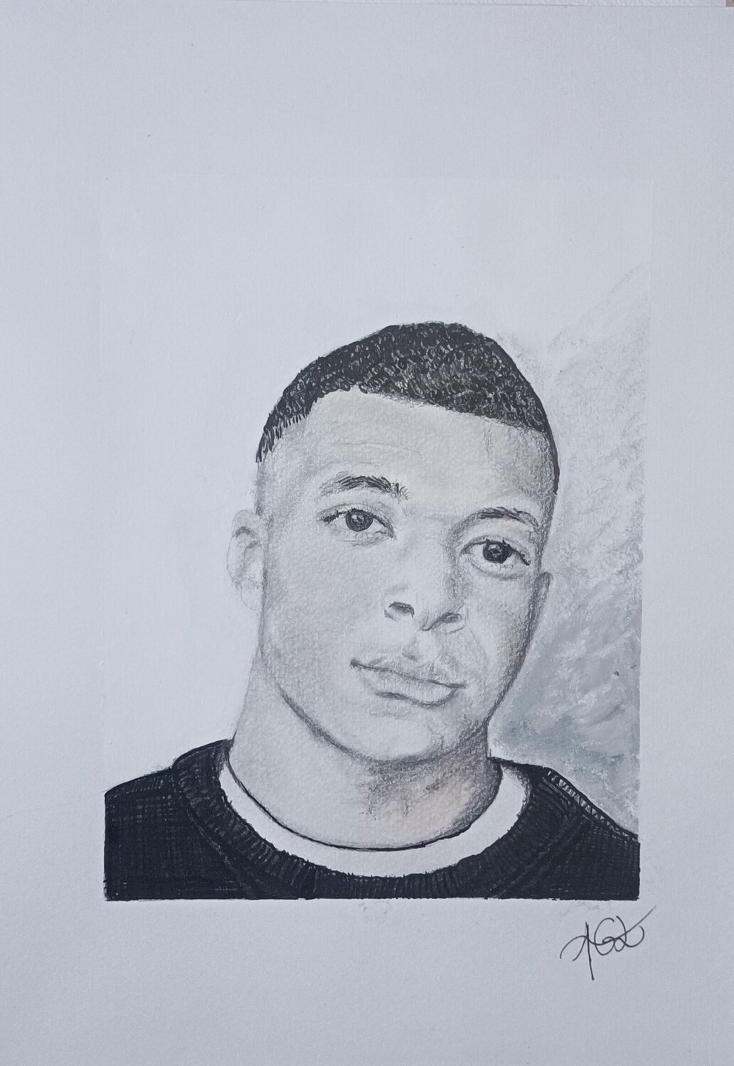 KYLIAM MBAPPE laetitia GUADAGNA ASCIAK Tekening te koop