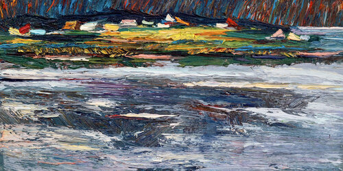 "Village by the River" von Nicoleta Stati, Malerei kaufen auf Singulart