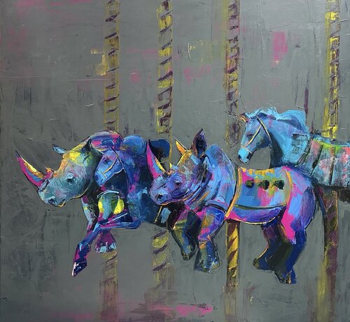 „DER KREIS DER KRÄFTE“ von Ali Sedri, Malerei kaufen auf Singulart