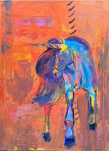 „ZWISCHEN FEUER UND FANTASIE“ by Ali Sedri, Painting for Sale on Singulart