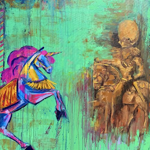 ,,Die stillen Reiter“ de Ali Sedri, Pintura a la venta en Singulart