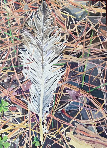 Found Feather von Leigh Pawling, Malerei kaufen auf Singulart