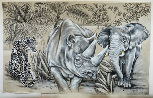 Africa van Rolf Knie, Schilderij te koop op Singulart