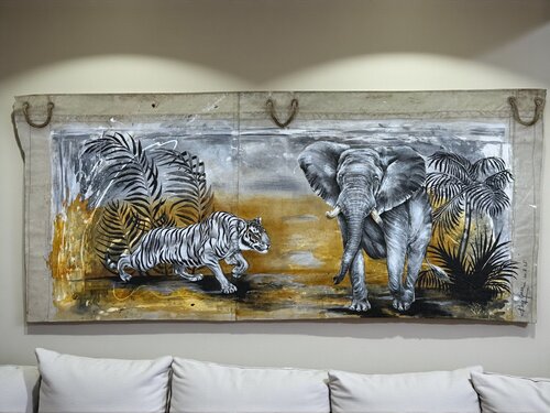 Safari van Rolf Knie, Schilderij te koop op Singulart