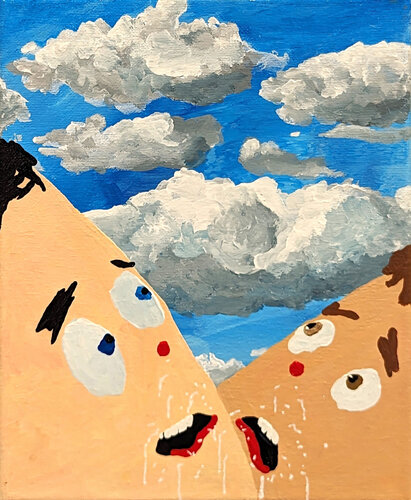 “I think the sky might actually seriously be falling” Contemporary Painting by Alexander Paulus, Painting for Sale on Singulart