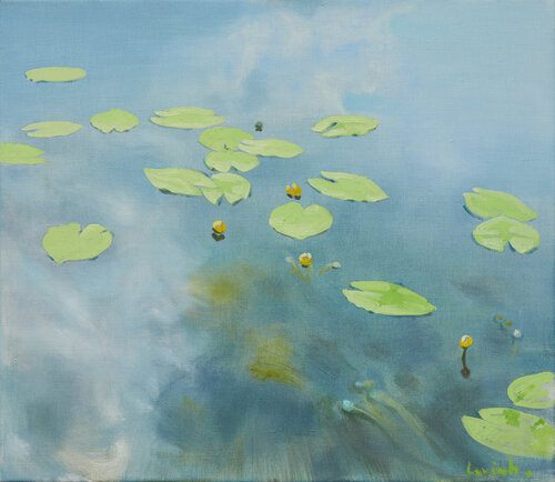 Water Lilies - I de Alexander Levich, Pintura a la venta en Singulart