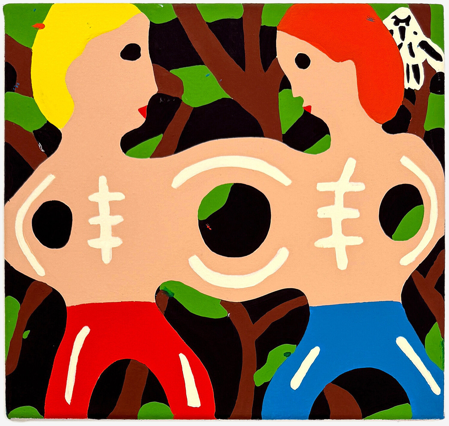 Midnigt Connection (original painting on canvas) James Ulmer Dipinto originale in vendita