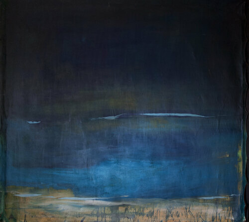 Night lake di Oto Macek, Pittura in vendita su Singulart