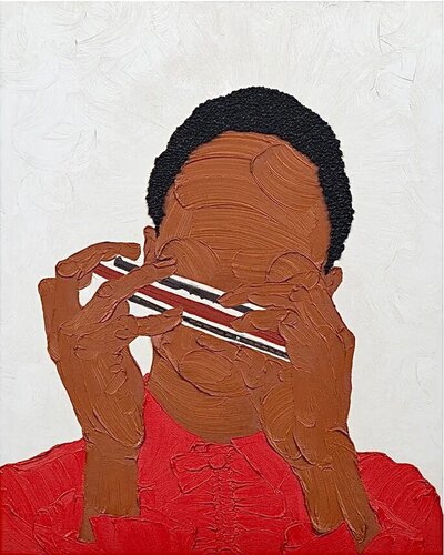 Harmonica (Stevie Wonder’s portrait) van Shaina McCoy, Afdruk te koop op Singulart