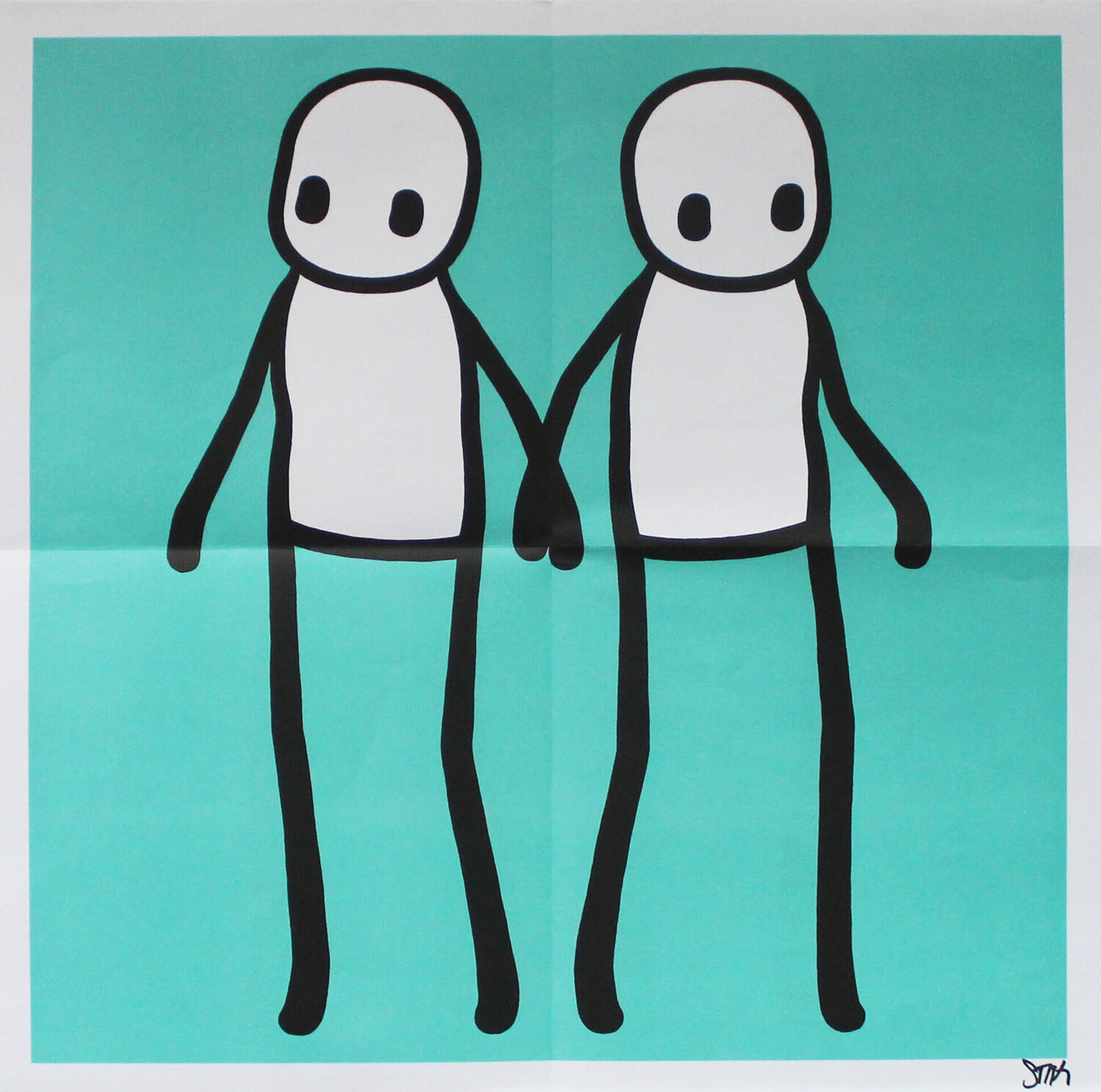 Holding Hands (Teal) Stik
