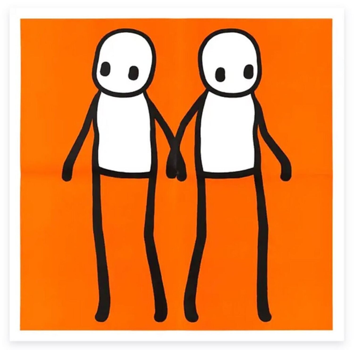 Stik Holding Hands Hackney Today - Orange Stik
