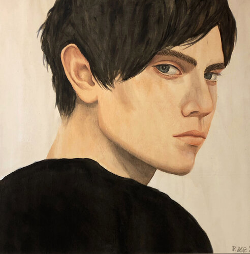 „Angry young man" van Monika Wetz, Schilderij te koop op Singulart