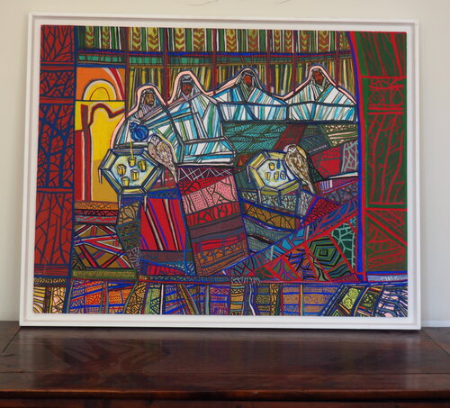 Les quatre fauconniers sous la tente di Jean-Marc Moro, Altri media in vendita su Singulart