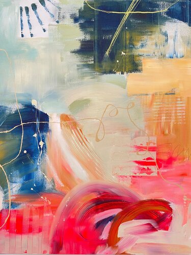 Red Moon Rising von Alison Gilbert, Malerei kaufen auf Singulart