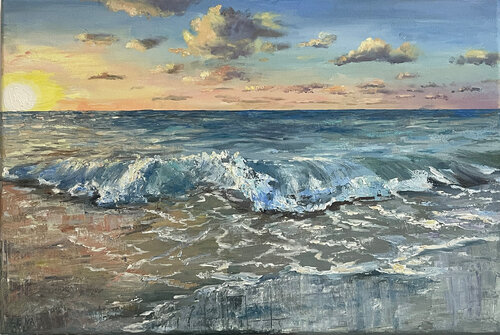 The beauty of sunset von Lena Dil, Malerei kaufen auf Singulart