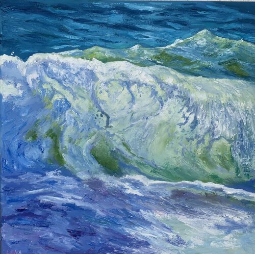 Focus on wave von Lena Dil, Malerei kaufen auf Singulart