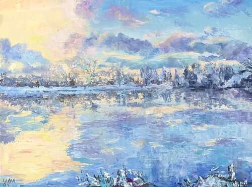 Frosty silence di Lena Dil, Pittura in vendita su Singulart