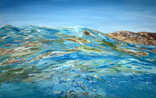 Underwater view von Lena Dil, Malerei kaufen auf Singulart