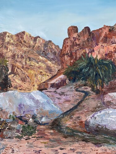 Sinai mountains van Lena Dil, Schilderij te koop op Singulart