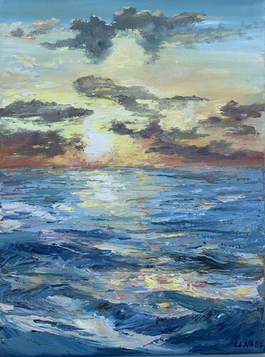 Sunset symphony van Lena Dil, Schilderij te koop op Singulart