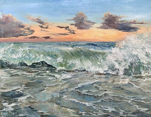 Golden hour von Lena Dil, Malerei kaufen auf Singulart