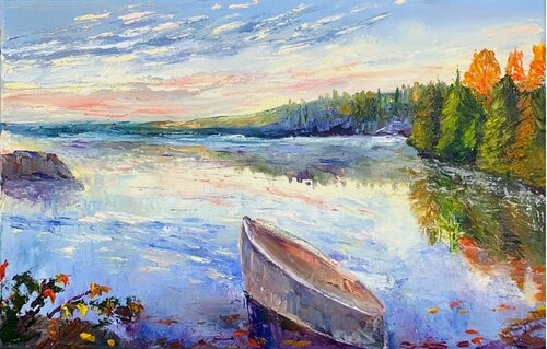 Autumn serenity von Lena Dil, Malerei kaufen auf Singulart