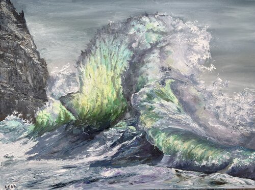On the Edge di Lena Dil, Pittura in vendita su Singulart