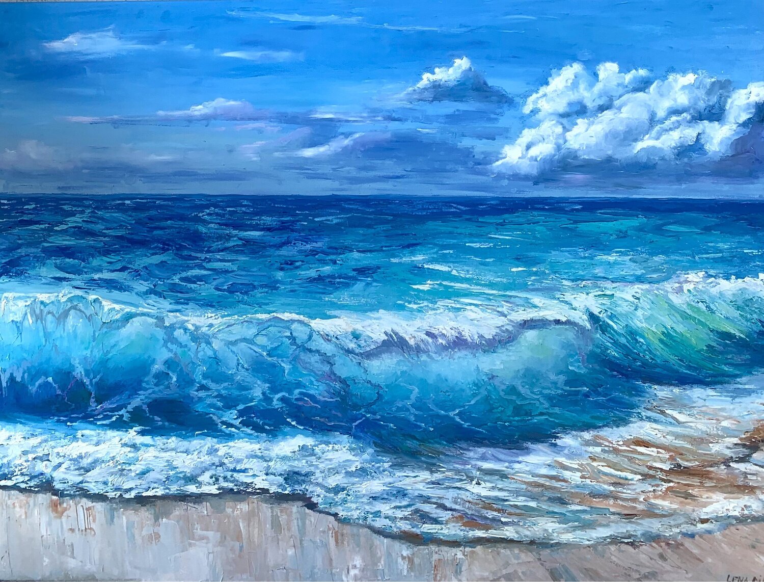 The moment to splash Lena Dil