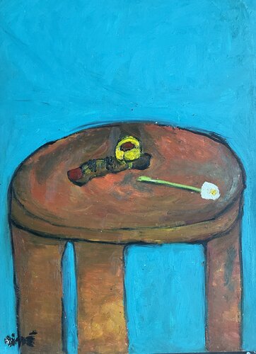 Doigt à la bague et à la Marguerite van Aimé Cesanges, Schilderij te koop op Singulart