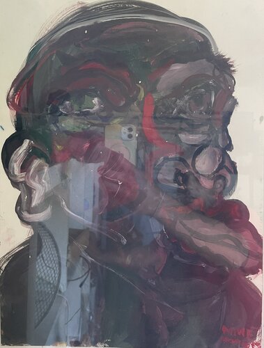 Tirant la langue van Aimé Cesanges, Schilderij te koop op Singulart