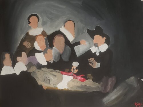 La leçon d'anatomie du docteur Tulp II by Aimé Cesanges, 회화 for Sale on Singulart