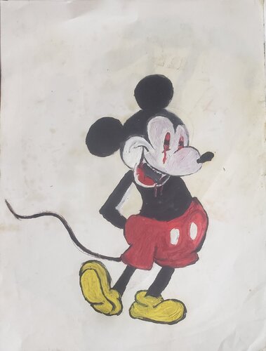 Vampire Mickey mouse van Aimé Cesanges, Schilderij te koop op Singulart