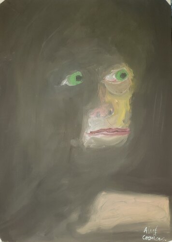 Portrait d'un homme sur le point de pleurer de Aimé Cesanges, Obra en papel a la venta en Singulart