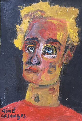 Portrait by Aimé Cesanges, 회화 for Sale on Singulart