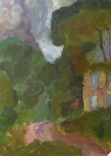 Paysage de campagne profonde von Aimé Cesanges, Malerei kaufen auf Singulart